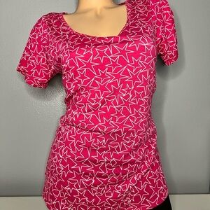 LuLaRoe Pink Star Patterned Women's Top
